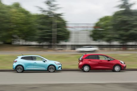 essai Clio E-Tech vs Jazz e:HEV