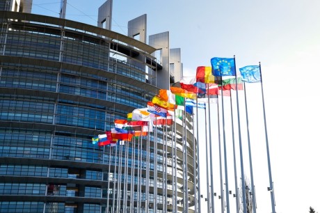 Parlement européen drapeaux