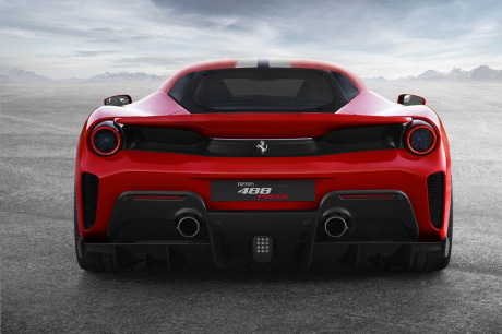 ferrari 488 Pista vue arrière