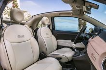 Fiat 500C Yacht Club Capri sellerie claire