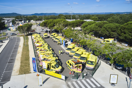 exposition fourgons patrouilleurs autoroute