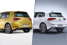 volkswagen golf 7 vs golf 8 arriere