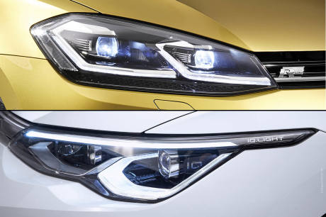 volkswagen golf 7 vs 8 phares avant