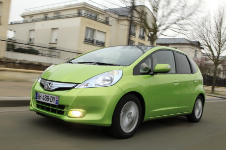 Honda Jazz Hybrid verte avant 2011