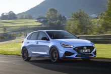 Hyundai i30 N restylée bleue malus écologique 2021