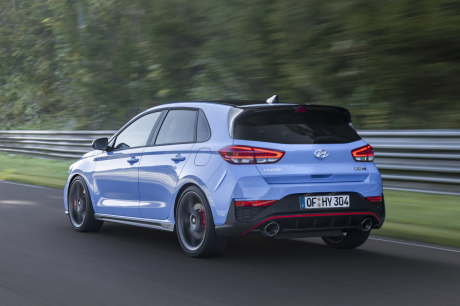 Hyundai i30 N restylée 2020 3-4 arrière circuit