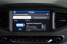 détail écran multimédia Hyundai Ioniq Electrique