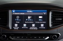 détail écran multimédia Hyundai Ioniq Electrique
