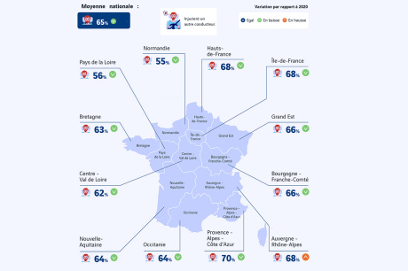 incivilité au volant carte france