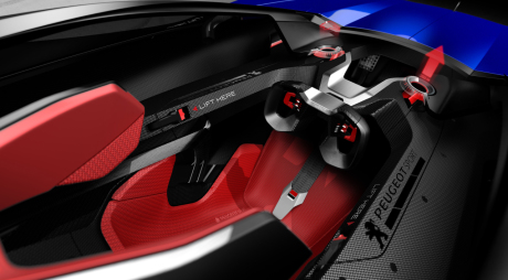 Peugeot L500 R Hybrid cockpit