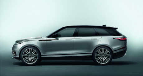 Range Rover Velar 2017 vue de profil couleur grise