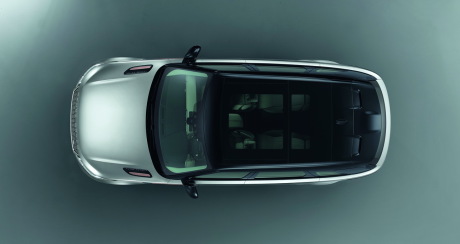 Range Rover Velar 2017 vue de dessus couleur grise