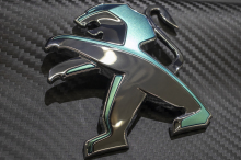 logo lion peugeot dichroique e-208