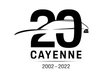 Logo 20 ans porsche cayenne
