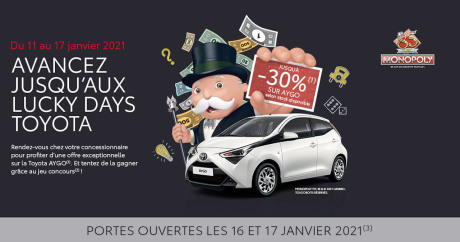 lucky days toyota portes ouvertes janvier 2021