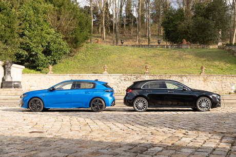 peugeot 308 mercedes classe a profil