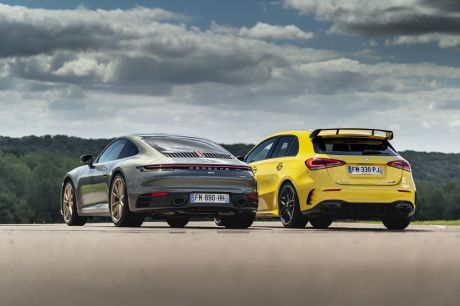 essai comparatif A 45 AMG vs 911