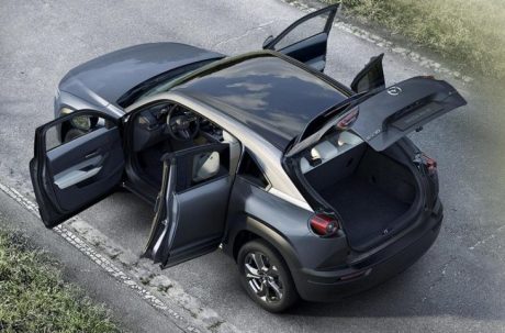 Mazda MX-30 porte à ouverture antagoniste