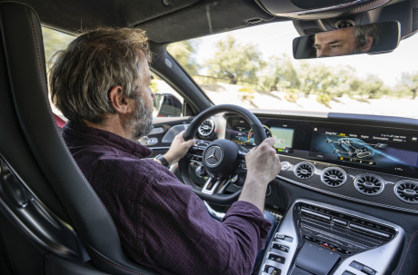 Mercedes-AMG GT 4-door E Performance steering wheel