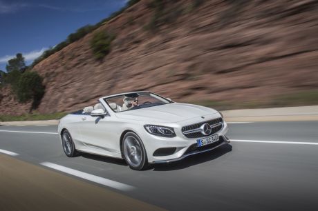 vue avant Mercedes Classe S Cabriolet