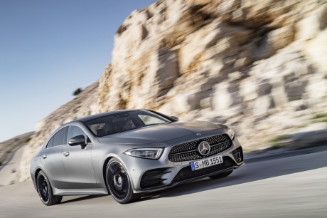 Mercedes CLS 3 2018 Edition 1 grise pack AMG Line vue avant
