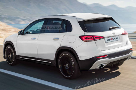 mercedes GLA 2020 illustration
