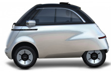 La Microlino mesure 2,43 m de long. Elle sera proposée avec deux batteries pour 125 ou 200 km d'autonomie.