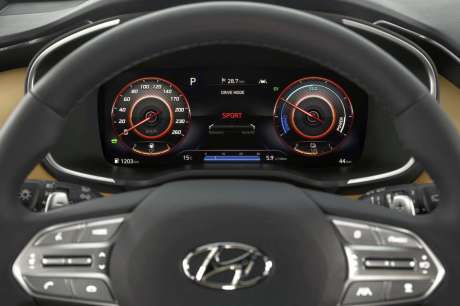 hyundai santa fe restyle 2020 compteurs numeriques