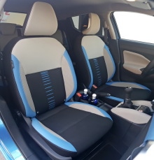 Nissan Micra 2017 Tekna pack bleu sièges avant