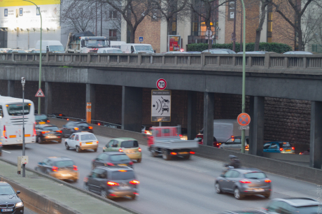 peripherique parisien avec trafic
