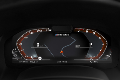 nouvelle BMW Série 8 M850i xDRive M Performance bleu instrumentation numérique