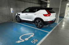 borne parking public