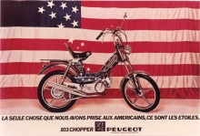 Peugeot 103 chopper custom