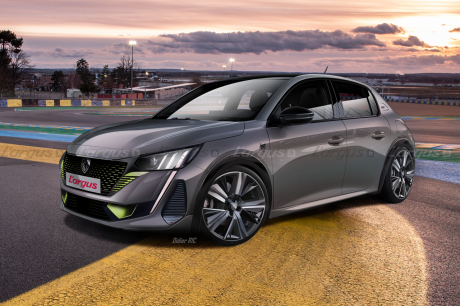 illustration peugeot 208 PSE électrique 2023