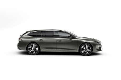 Peugeot 508 SW vue de profil GT Line grise