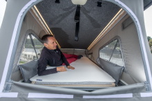 van style van with roof bed