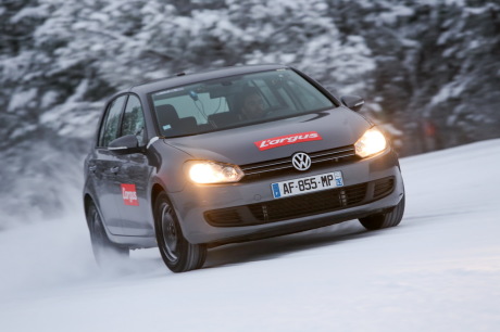 vw golf 6 pneus hiver test neige