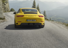 Porsche 911 Carrera T 2017 arriÚre jaune