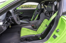 Porsche 911 GT3 RS verte Pack Weissach circuit intérieur siège