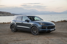 Porsche Cayenne vue arriÃÆÃâÃâŠÃ¡re bleu