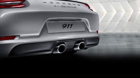 Double sortie échappement Porsche 911 Carrera S restylée (2015)