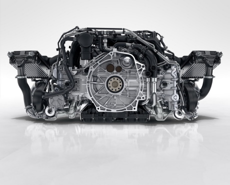 Moteur 3.0 biturbo Porsche 911 restylée (2015)