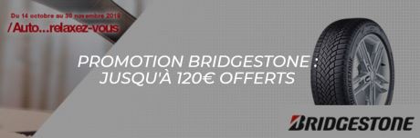 promotions pneus hiver frist stop bridgestone