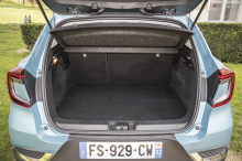 Renault Captur E-Tech coffre volume entre 422 et 536 litres