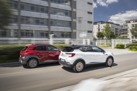 Essai Renault Captur et Hyundai Kona hybride