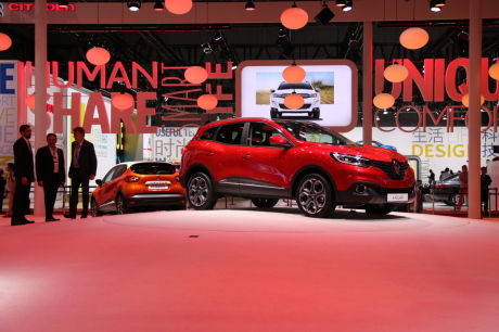 vue de profil Renault Kadjar au salon de Shanghai 2015
