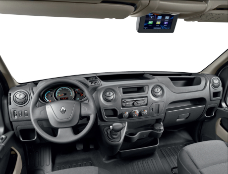 La planche de bord du Renault Master Z.E. n'est pas différente de celle du Master thermique.