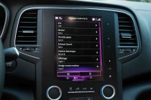 Renault Mégane RS EDC zoom ecran mode Perso
