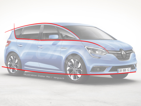 illustration photomontage futur Renault Scénic 2016 Scénic 4
