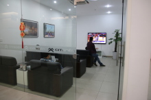 salle TV concession Citroën Shanghai